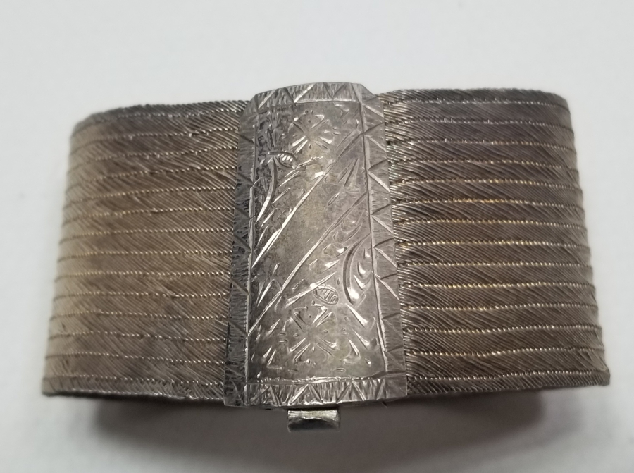 ÜZERİ KALEM İŞÇİLİKLİ OSMANLI DÖNEMİ TRABZON İŞİ HASIR ÖRME GELİN BİLEZİĞİ