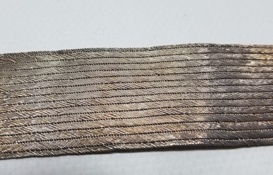 ÜZERİ KALEM İŞÇİLİKLİ OSMANLI DÖNEMİ TRABZON İŞİ HASIR ÖRME GELİN BİLEZİĞİ