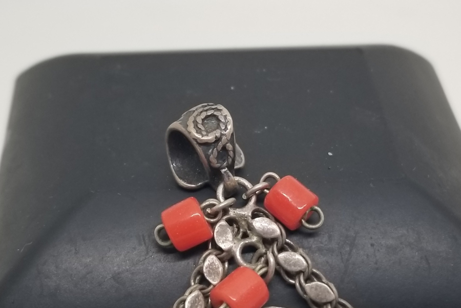 MERCANLI GÜMÜŞ ARMUDİ FORMDA KOLYE UCU