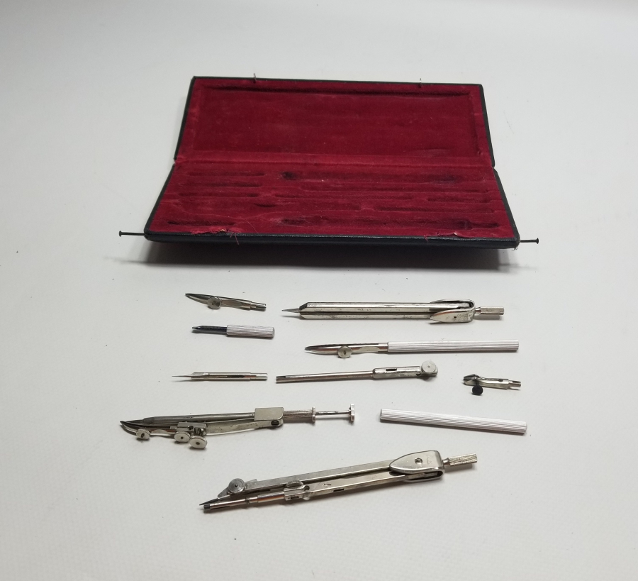 ORİJİNAL KUTUSUNDA ANTİKA ÇEKOSLAVAK PERGEL TAKIMI