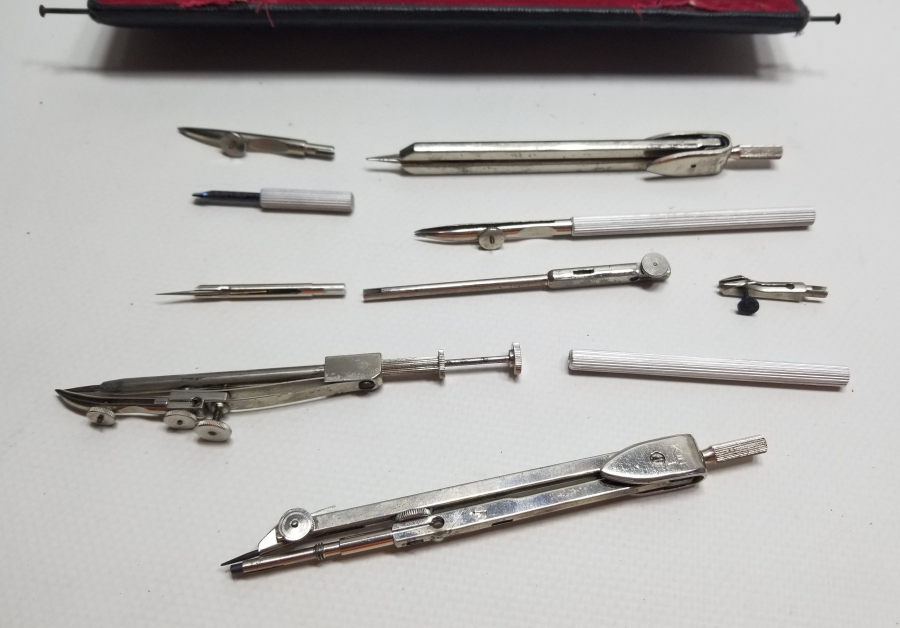 ORİJİNAL KUTUSUNDA ANTİKA ÇEKOSLAVAK PERGEL TAKIMI