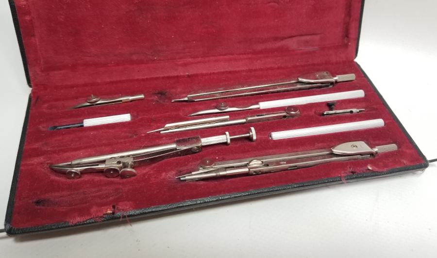 ORİJİNAL KUTUSUNDA ANTİKA ÇEKOSLAVAK PERGEL TAKIMI