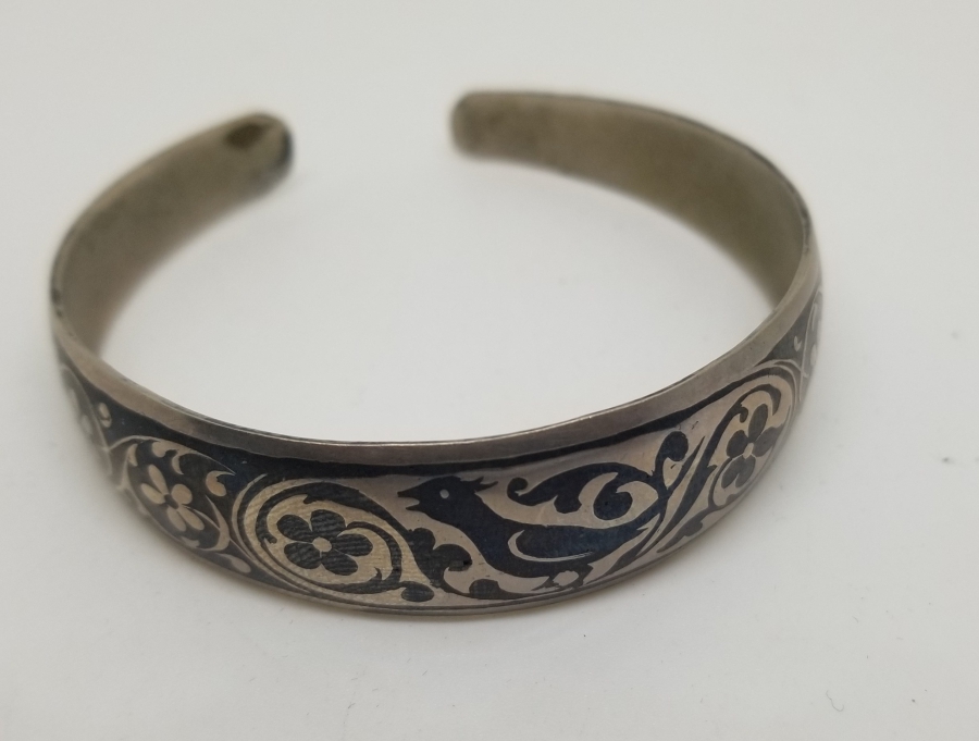 OSMANLI DÖNEMİ NADİR TİPTE SAVATLI GÜMÜŞ KULA BİLEZİK