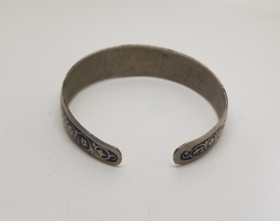 OSMANLI DÖNEMİ NADİR TİPTE SAVATLI GÜMÜŞ KULA BİLEZİK