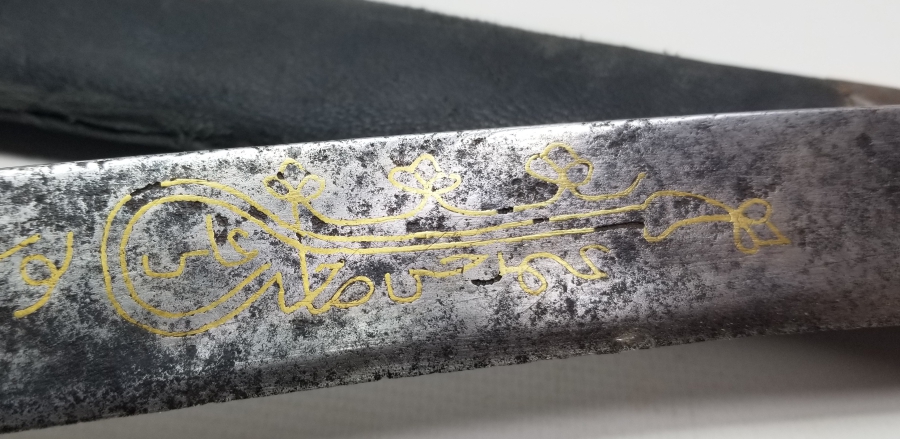 ALTIN ÇAKMA İŞÇİLİKLİ YENİÇERİ YATAĞAN KILICI