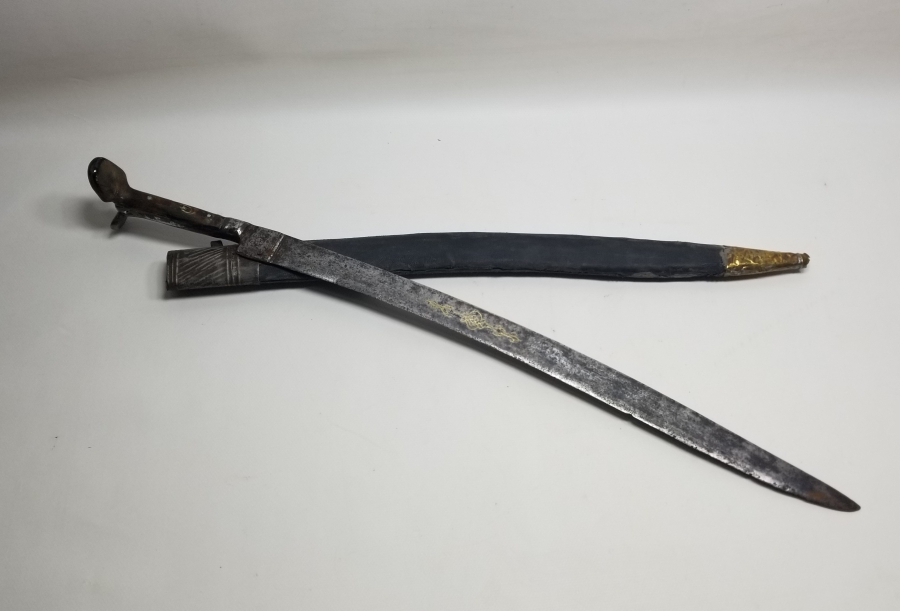 ALTIN ÇAKMA İŞÇİLİKLİ YENİÇERİ YATAĞAN KILICI