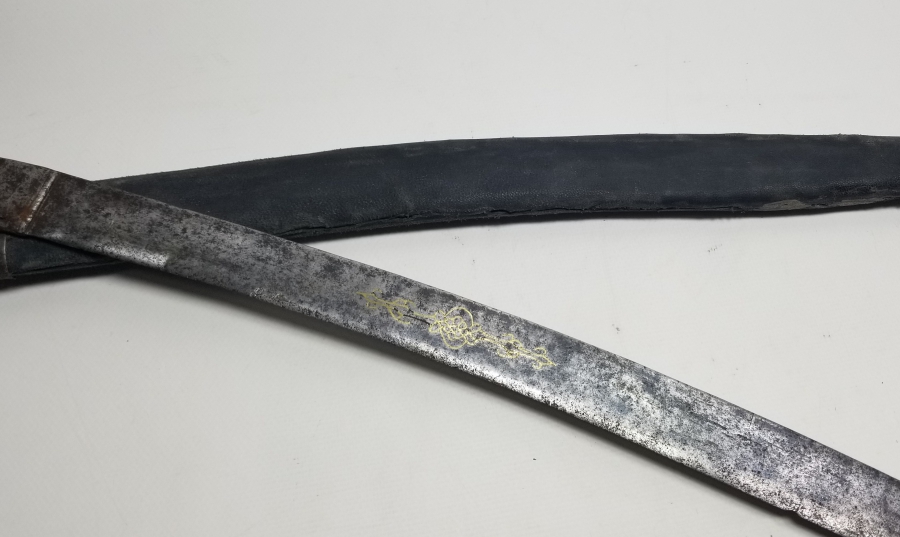 ALTIN ÇAKMA İŞÇİLİKLİ YENİÇERİ YATAĞAN KILICI