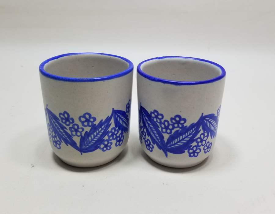 İKİ ADET EL BOYAMA LİKÖR BARDAĞI