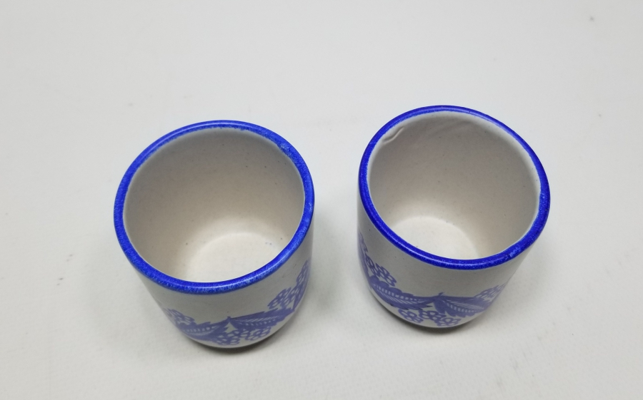 İKİ ADET EL BOYAMA LİKÖR BARDAĞI