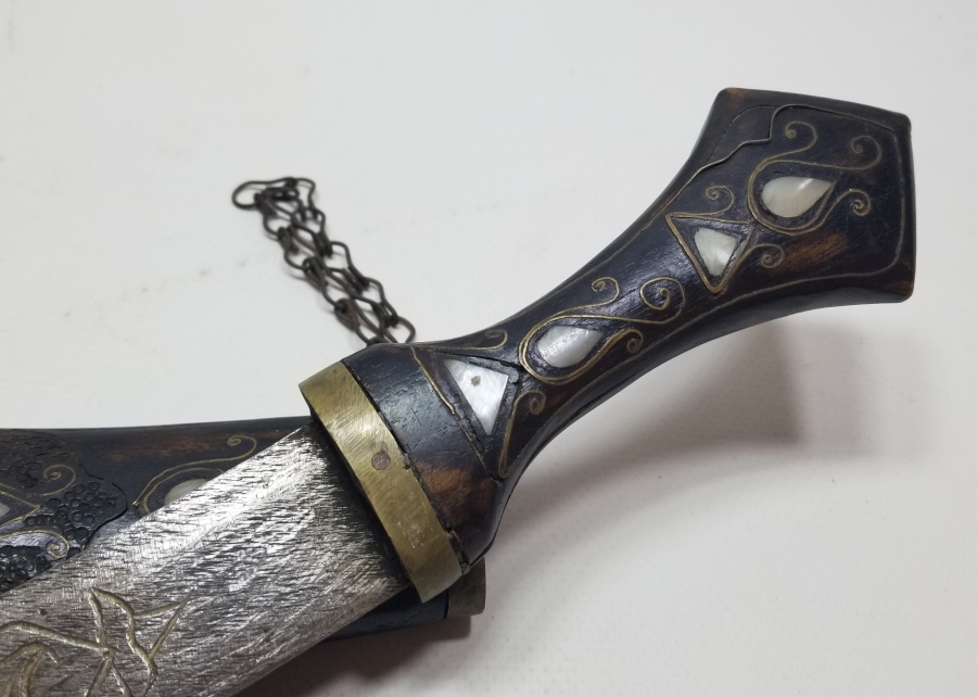 YAKIN DÖNEM EL YAPIMI DEKORATİF ANTEP KAMASI