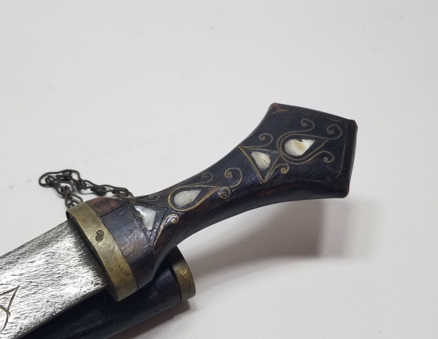 YAKIN DÖNEM EL YAPIMI DEKORATİF ANTEP KAMASI