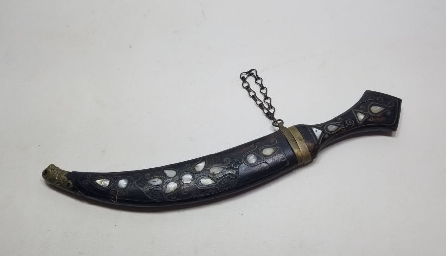 YAKIN DÖNEM EL YAPIMI DEKORATİF ANTEP KAMASI