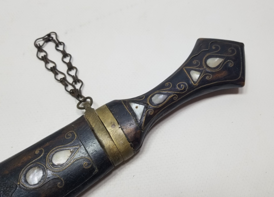 YAKIN DÖNEM EL YAPIMI DEKORATİF ANTEP KAMASI