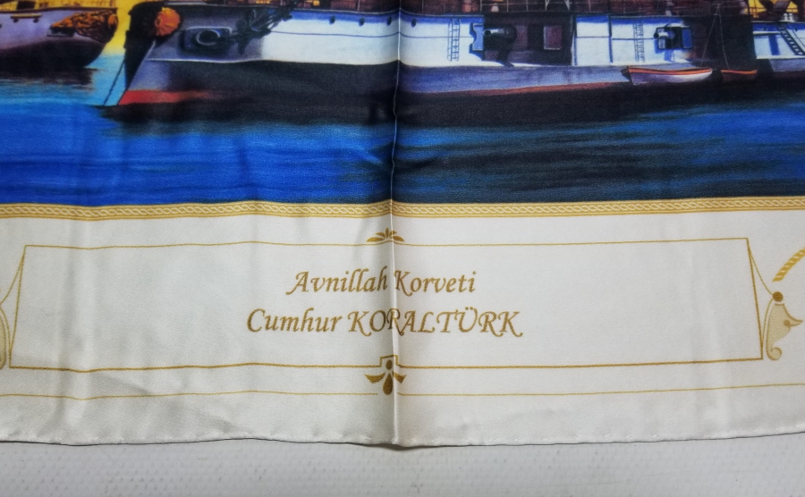 DENİZ MÜZESİ HATIRASI İPEK MENDİL