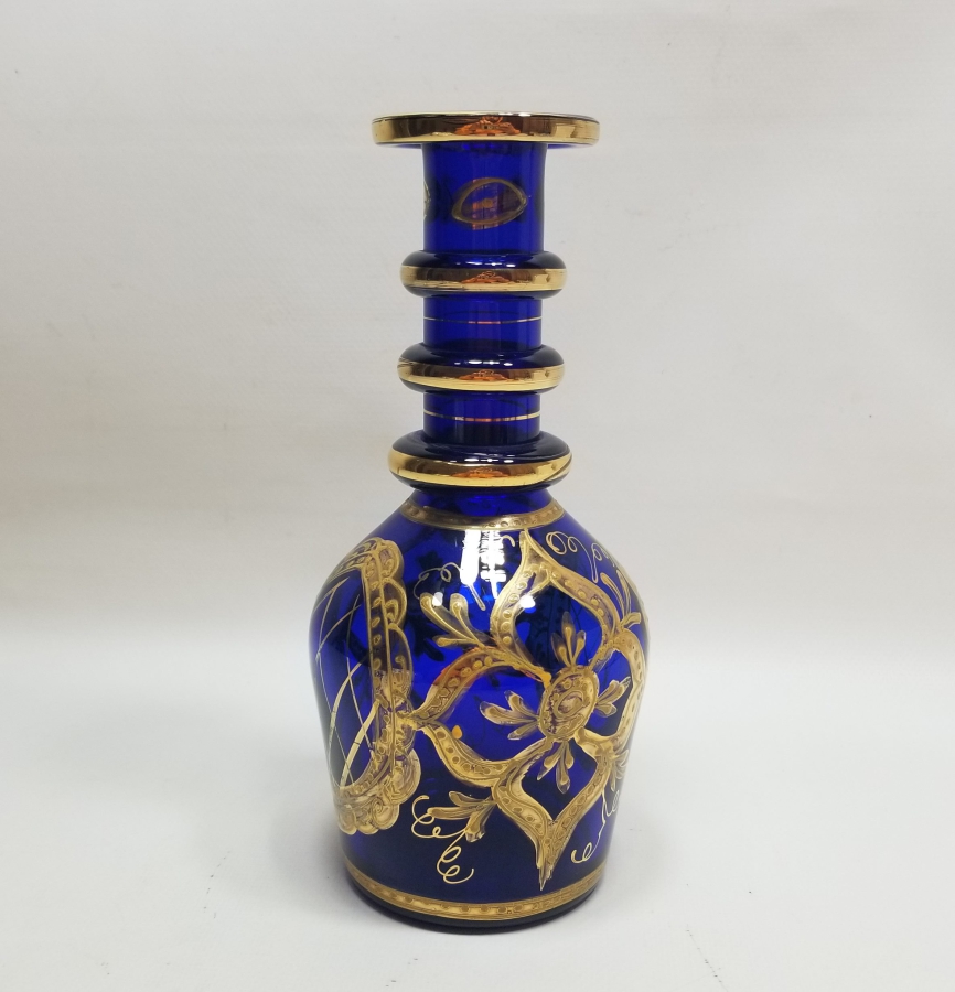 ÜZERİ EL BOYAMA VE MİNE İŞÇİLİKLİ NADİR TİPTE ANTİKA NARGİLE ALTI