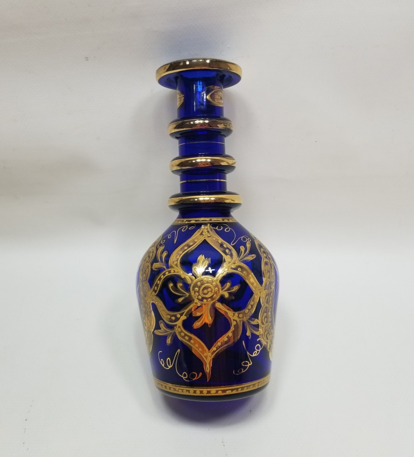 ÜZERİ EL BOYAMA VE MİNE İŞÇİLİKLİ NADİR TİPTE ANTİKA NARGİLE ALTI