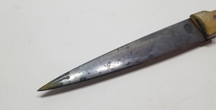 ÜZERİ TUĞRA FİGÜRLÜ USTA DAMGALI NADİR TİPTE OSMANLI ÇERKES KAMASI