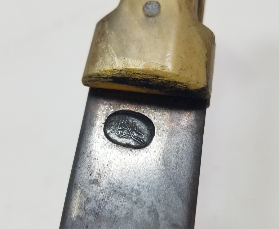 ÜZERİ TUĞRA FİGÜRLÜ USTA DAMGALI NADİR TİPTE OSMANLI ÇERKES KAMASI