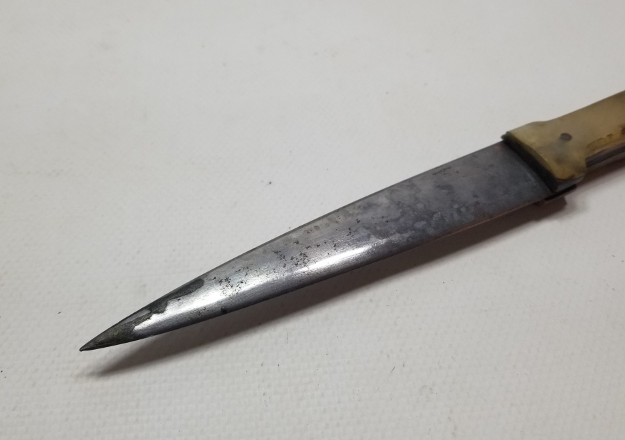 ÜZERİ TUĞRA FİGÜRLÜ USTA DAMGALI NADİR TİPTE OSMANLI ÇERKES KAMASI