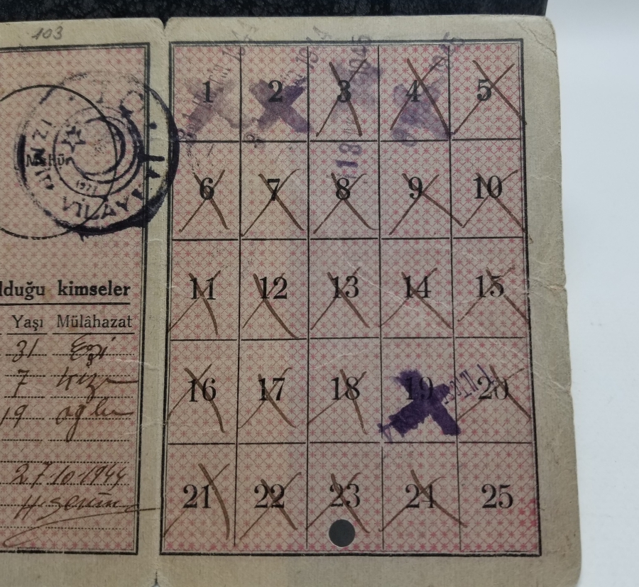 2. DÜNYA SAVAŞI DÖNEMİ NADİR EKMEK KARNESİ