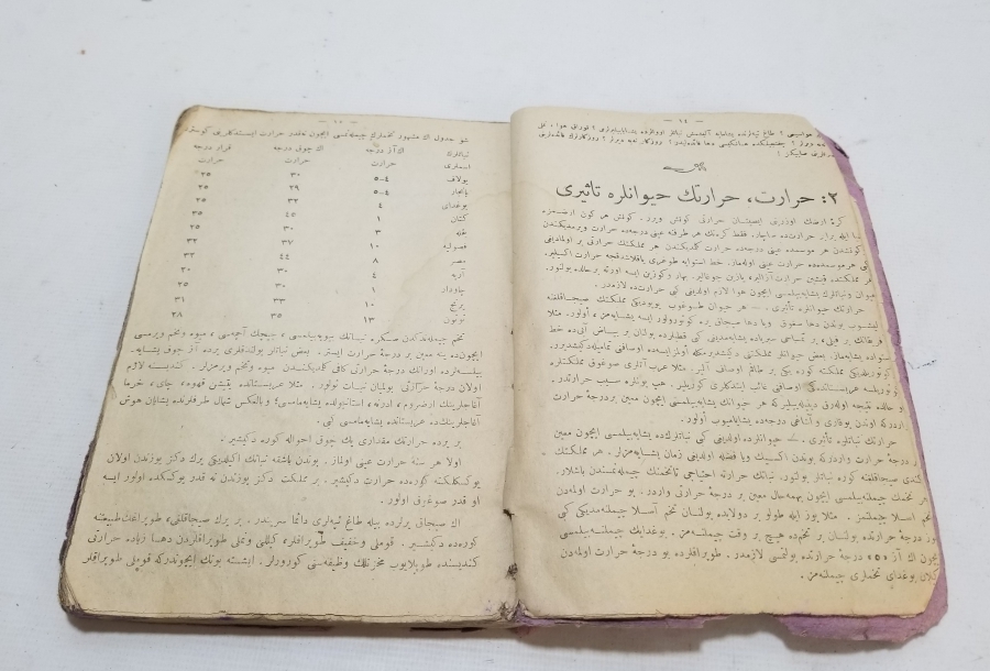 OSMANLI DÖNEMİ BASKI FENNİ BİLGİ DERS KİTABI