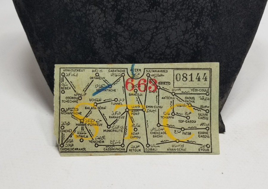 OSMANLI DÖNEMİ ÇOK NADİR TRAMVAY BİLETİ