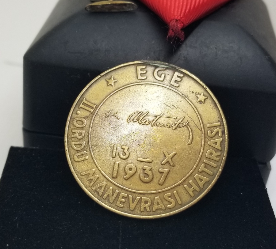 ORİJİNAL ASKI VE KURDELASIYLA EGE 2.ORDU MANEVRASI HATIRASI MADALYA