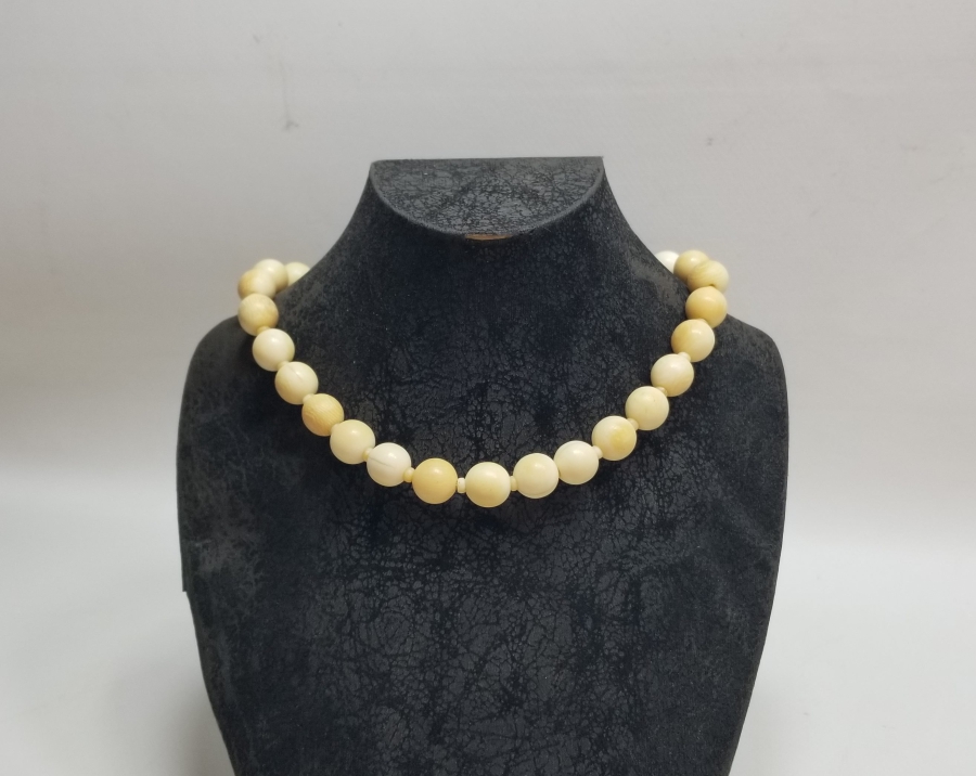 OSMANLI DÖNEMİ EL YAPIMI NADİR FİLDİŞİ GERDANLIK