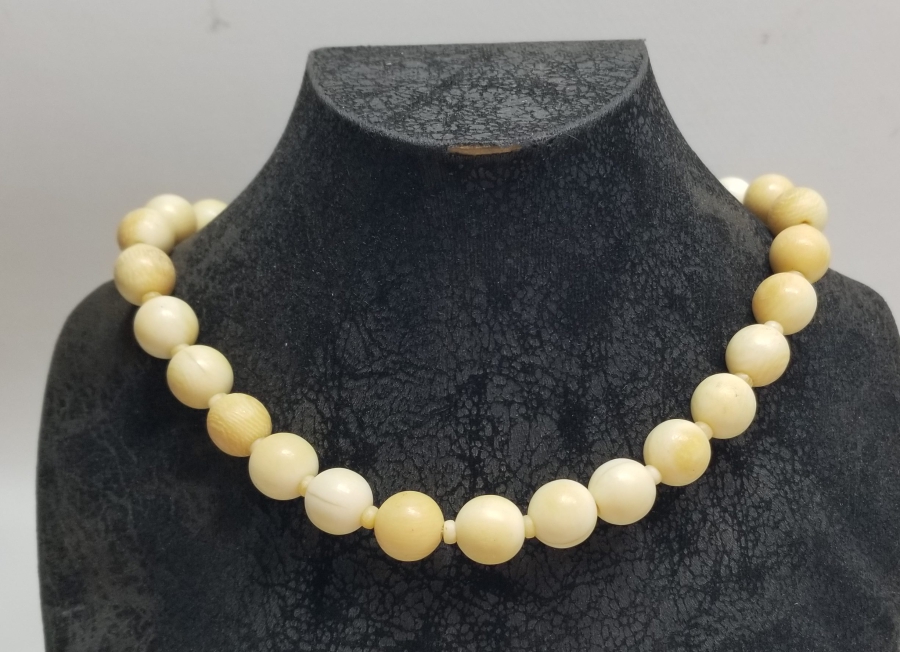 OSMANLI DÖNEMİ EL YAPIMI NADİR FİLDİŞİ GERDANLIK