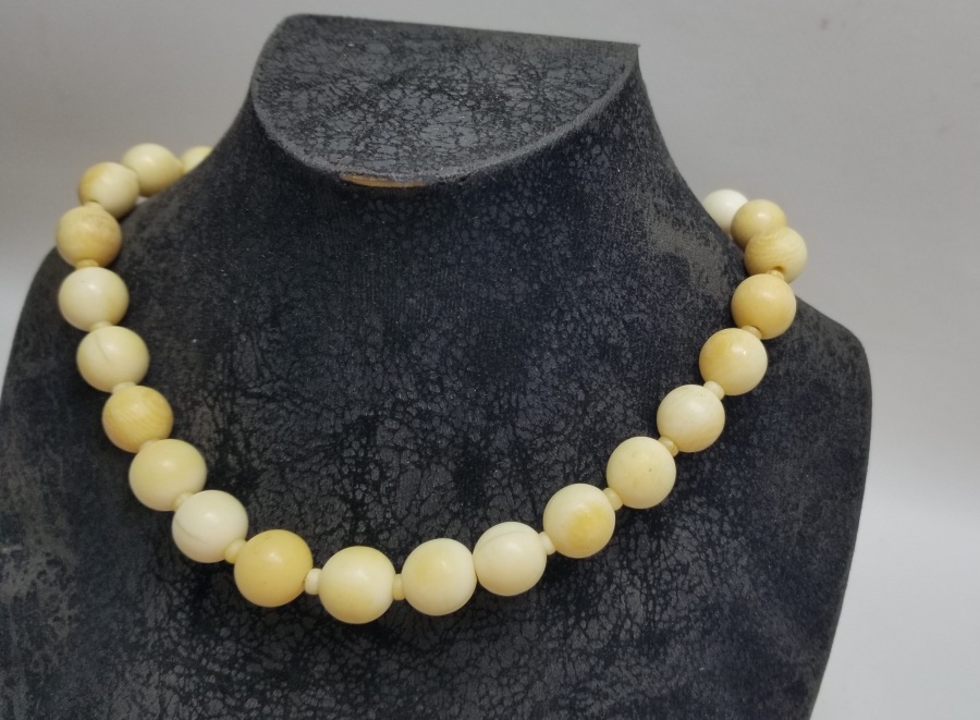 OSMANLI DÖNEMİ EL YAPIMI NADİR FİLDİŞİ GERDANLIK