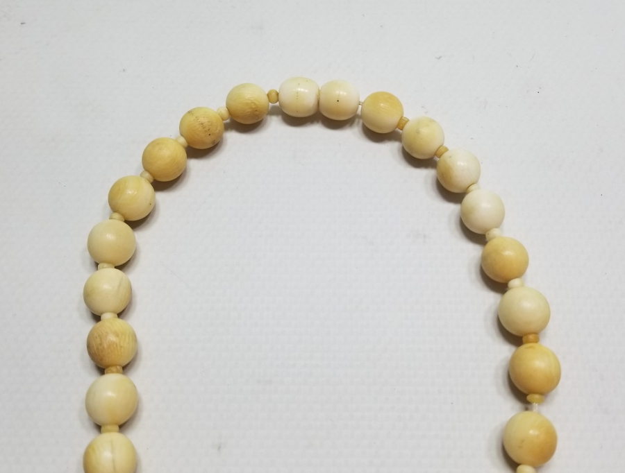 OSMANLI DÖNEMİ EL YAPIMI NADİR FİLDİŞİ GERDANLIK