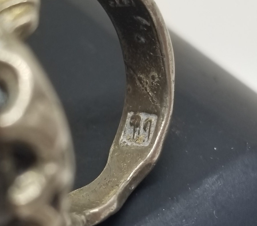 İÇİ OSMANLICA USTA DAMGALI ÖZEL YAPIM KAN TAŞI YÜZÜK