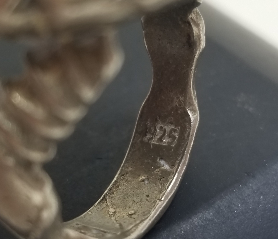 İÇİ OSMANLICA USTA DAMGALI ÖZEL YAPIM KAN TAŞI YÜZÜK