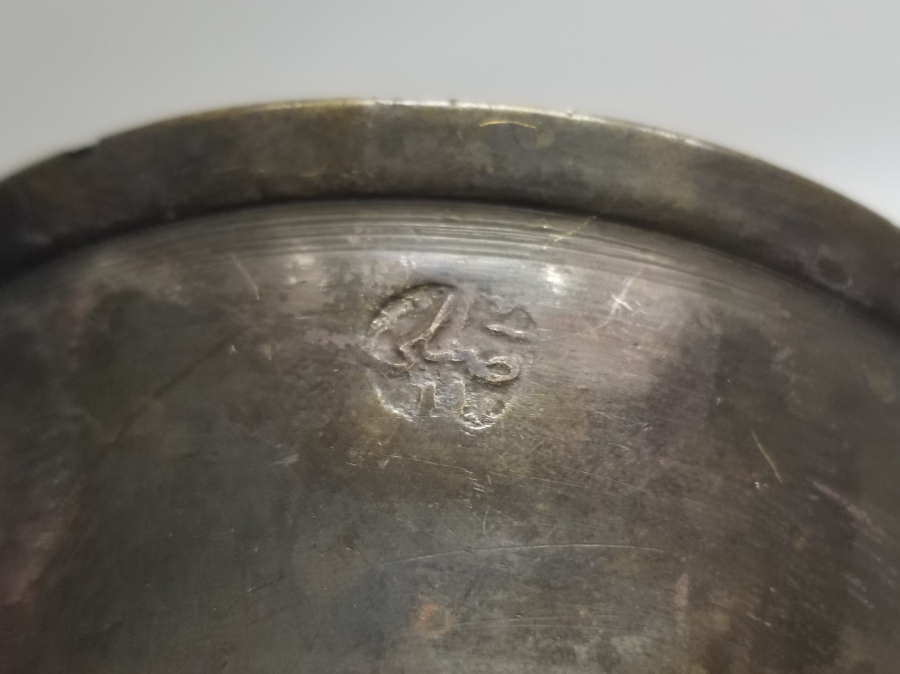 ÜZERİ USTA DAMGALI OSMANLI DÖNEMİ BAKIR ŞERBET BARDAĞI