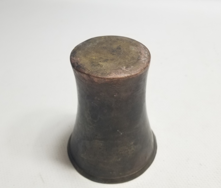 ÜZERİ USTA DAMGALI OSMANLI DÖNEMİ BAKIR ŞERBET BARDAĞI