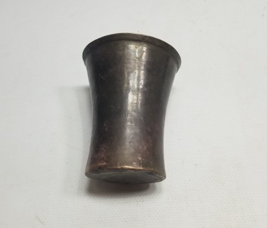 ÜZERİ USTA DAMGALI OSMANLI DÖNEMİ BAKIR ŞERBET BARDAĞI