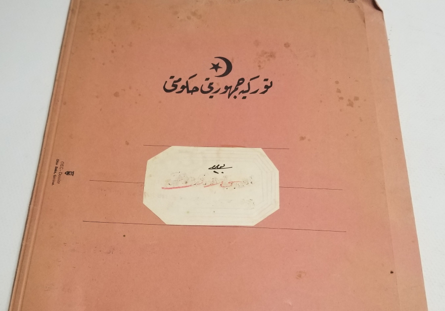 ÜZERİ OSMANLICA YAZILI CUMHURİYET BAŞLARI ÇOK NADİR DİPLOMAT DOSYA