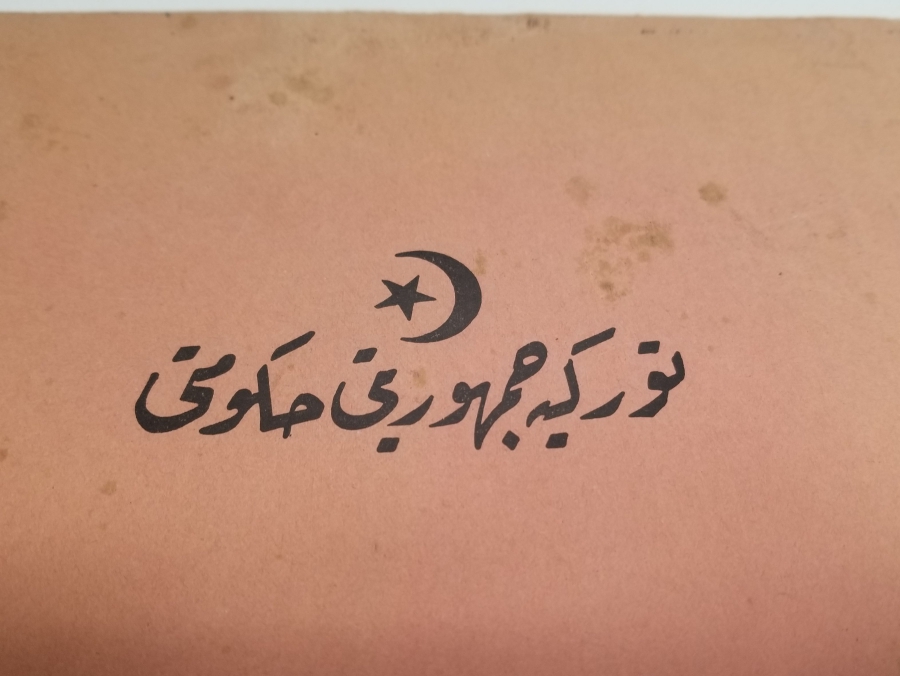 ÜZERİ OSMANLICA YAZILI CUMHURİYET BAŞLARI ÇOK NADİR DİPLOMAT DOSYA