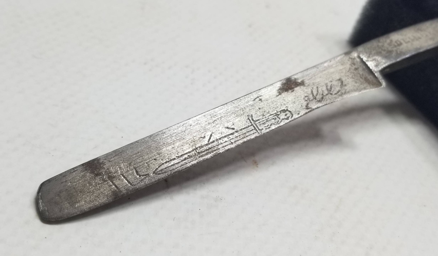 ÜZERİ OSMANLICA YAZILI 1. DÜNYA SAVAŞI DÖNEMİ NADİR SUBAY USTURASI