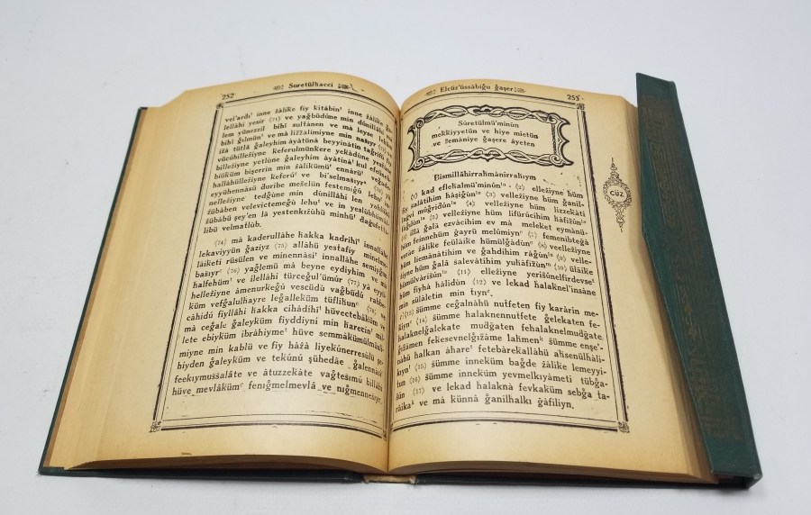 1962 YILI TÜRKÇE KUR'AN-I KERİM - BASILAN SON TÜRKÇE KUR'AN-I KERİM'LERDEN