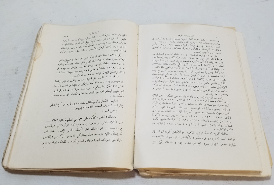 OSMANLI DÖNEMİ NADİR FEN TERBİYE DERSLERİ KİTABI