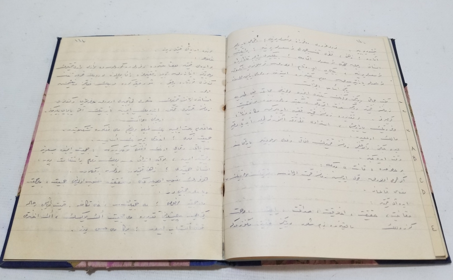 1929 TARİHLİ TAMAMI OSMANLICA EL YAZMA DERS DEFTERİ