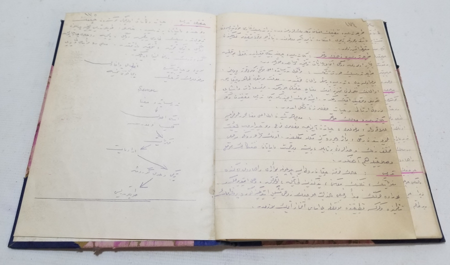 1929 TARİHLİ TAMAMI OSMANLICA EL YAZMA DERS DEFTERİ