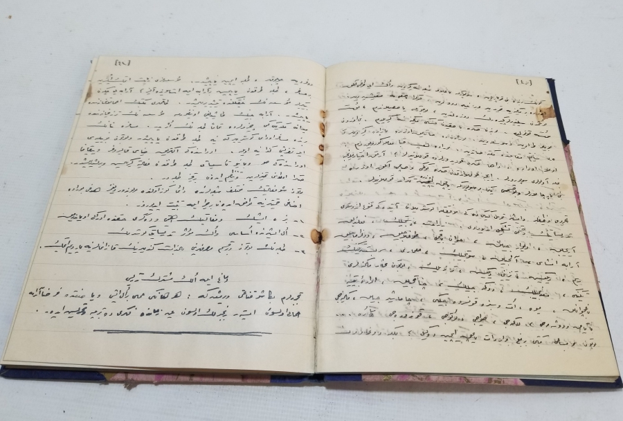 1929 TARİHLİ TAMAMI OSMANLICA EL YAZMA DERS DEFTERİ