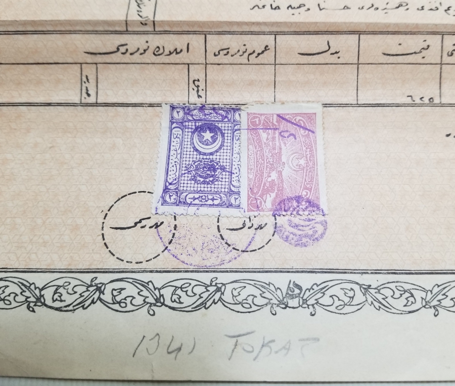 ORİJİNAL KARTONUNDA CUMHURİYET BAŞLARI SENED-İ HAKANİ - TAPU