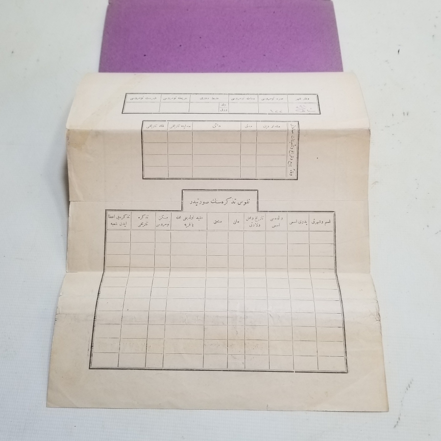 ORİJİNAL KARTONUNDA CUMHURİYET BAŞLARI SENED-İ HAKANİ - TAPU