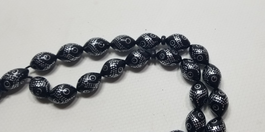 GÜMÜŞ ÇAKMA İŞÇİLİKLİ ÖZEL YAPIM ANTİKA TESPİH