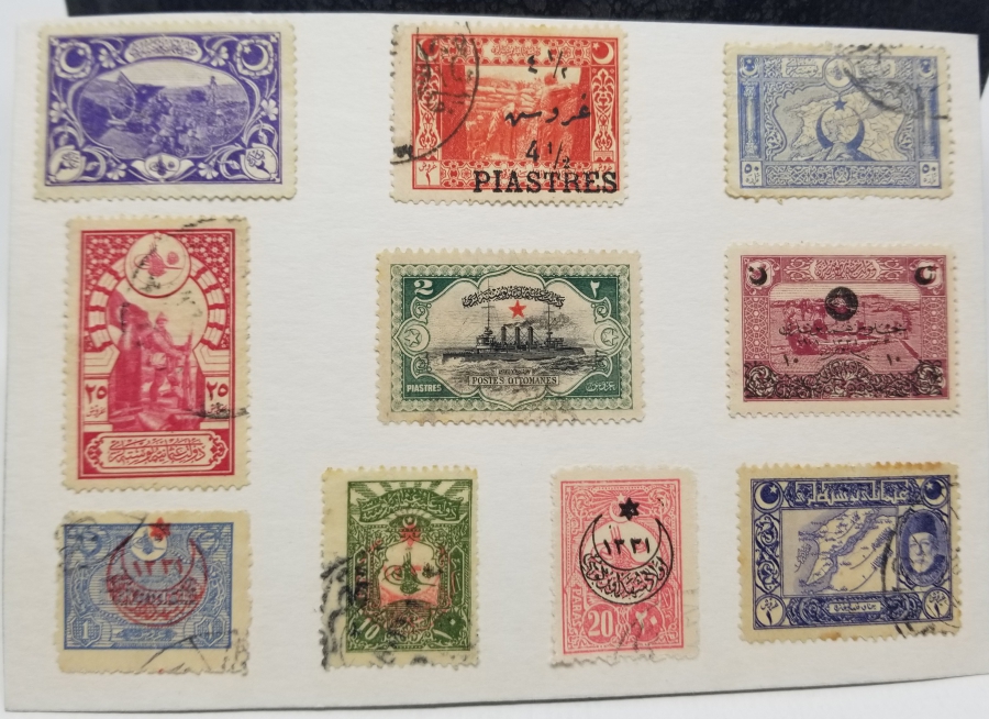 OSMANLI DÖNEMİ DAMGALI VE DAMGASIZ PUL LOTU