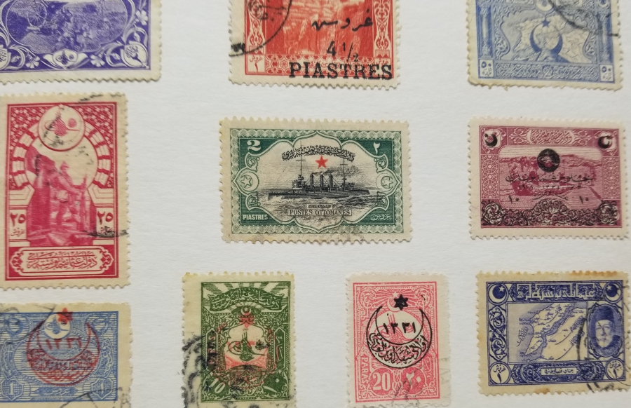 OSMANLI DÖNEMİ DAMGALI VE DAMGASIZ PUL LOTU