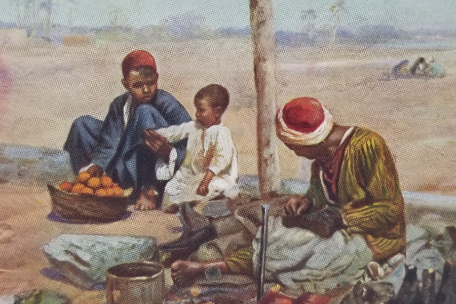 AYAKKABI TAMİRCİSİ KONULU OSMANLI DÖNEMİ KARTPOSTAL